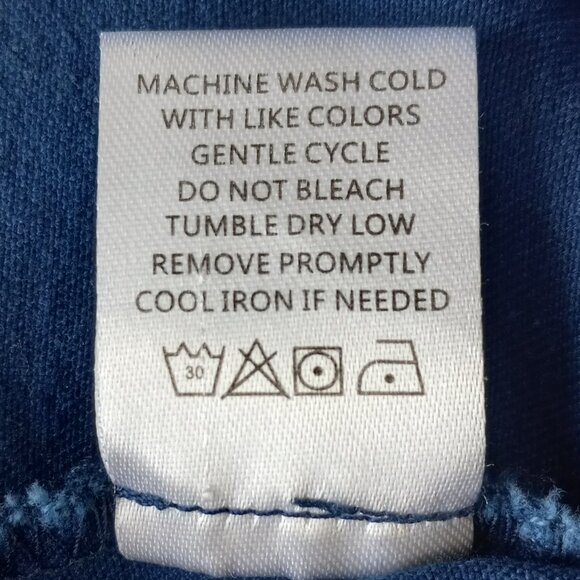 Sigrid Olsen Signature Capri Pants Women's 14 Blue Stretch Cotton Blend Twill - Picture 6 of 10